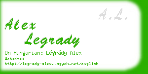 alex legrady business card