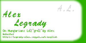 alex legrady business card